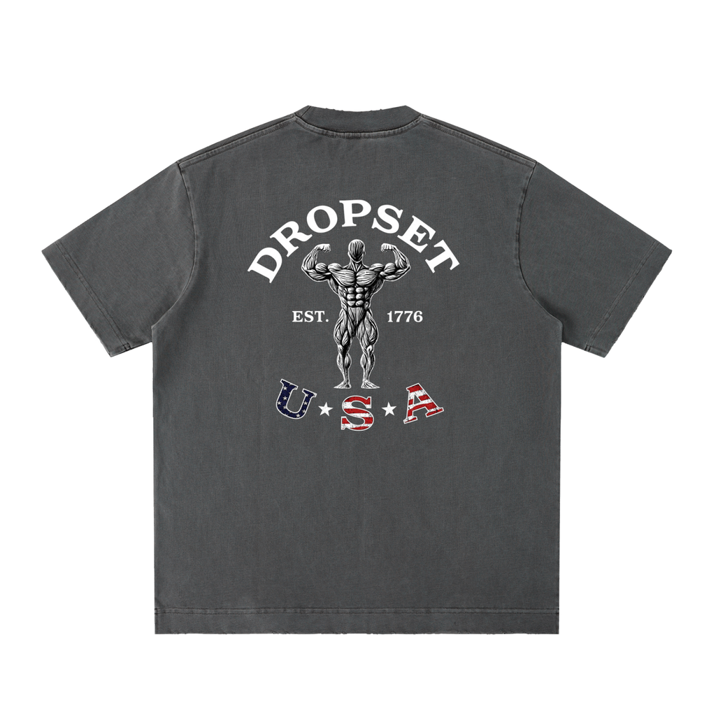 Heavyweight Vintage Washed Frayed T-Shirt