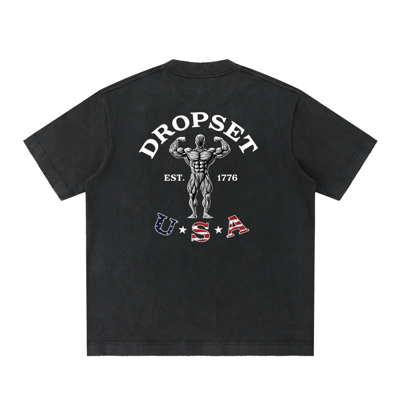 Heavyweight Vintage Washed Frayed T-Shirt